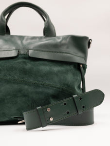 Borsa Gianni Chiarini Duna in Pelle e Suede Verde