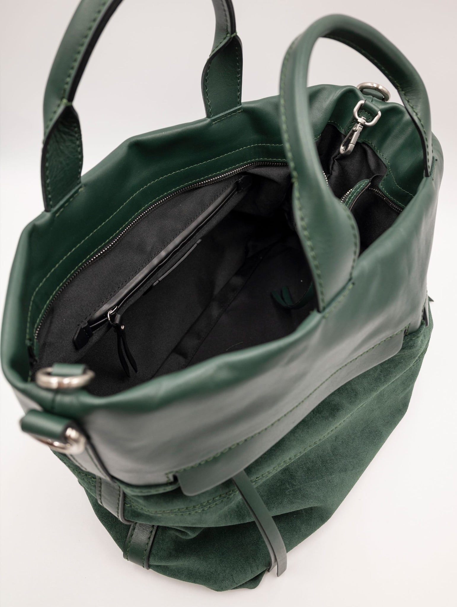 Borsa Gianni Chiarini Duna in Pelle e Suede Verde