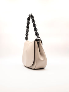 Borsa Gianni Chiarini Helena Round in Pelle Marmo