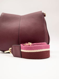 Borsa Gianni Chiarini Helena Round in Pelle Martellata Bordeaux