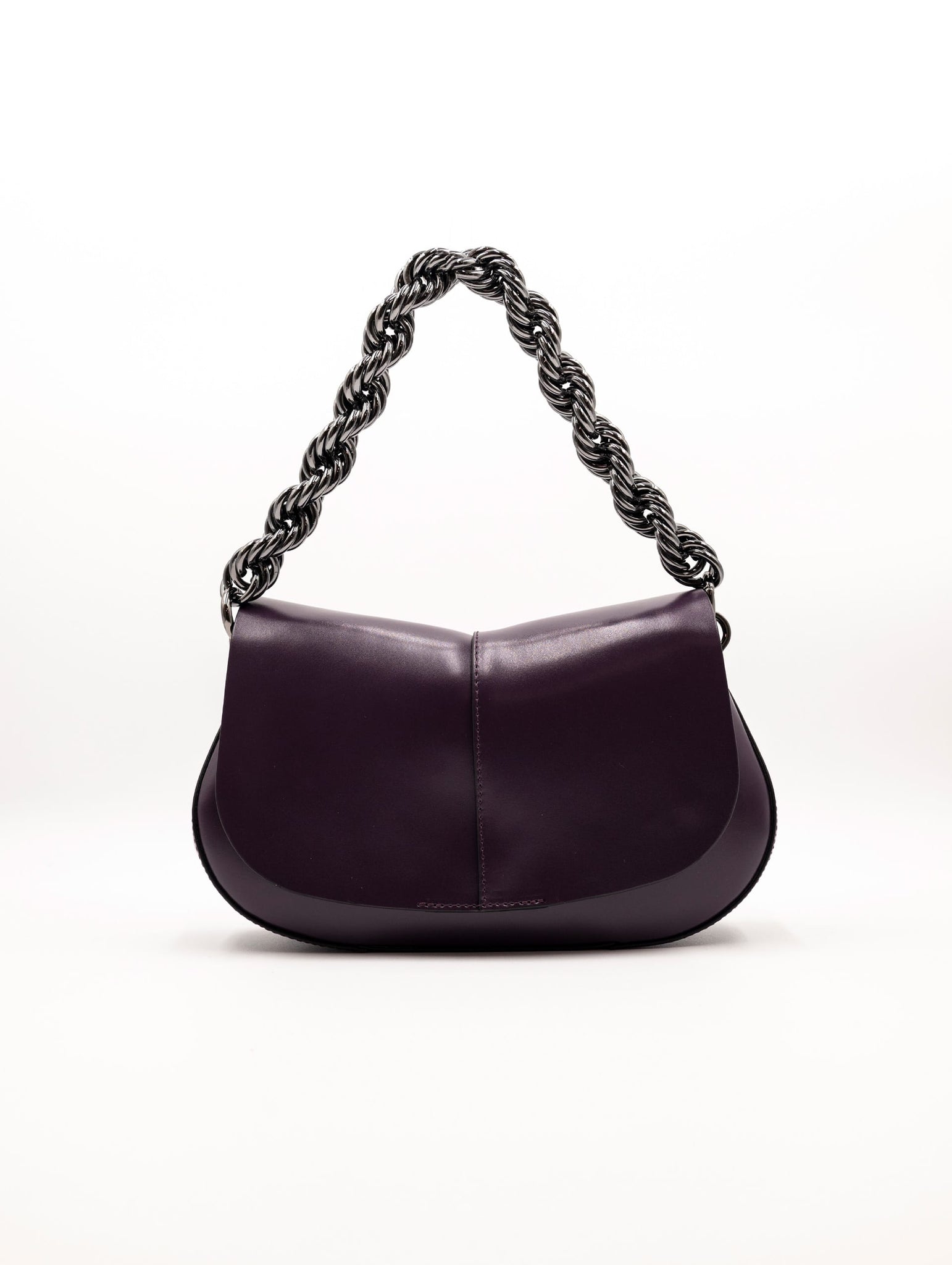 Borsa Gianni Chiarini Helena Round in Pelle Prugna