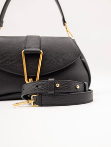 Borsa Himma Coccinelle in Pelle Martellata Nero