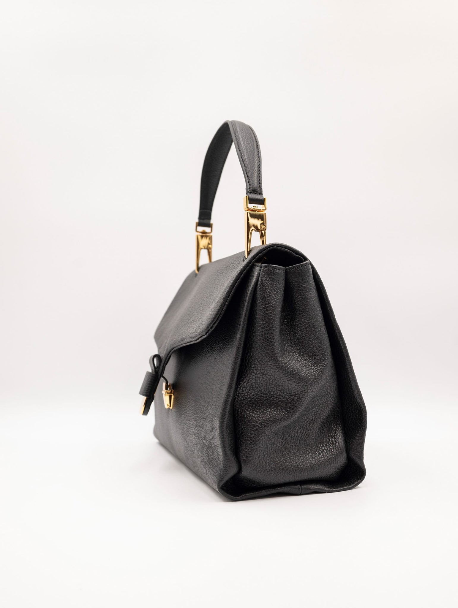 Borsa Neofirenze Soft Coccinelle in Pelle Martellata Nero