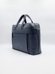 Borsa Orciani Briefcase in Pelle Navy