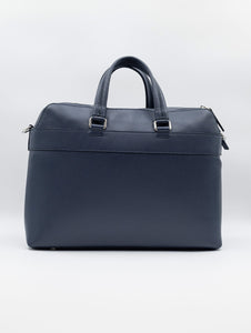 Borsa Orciani Briefcase in Pelle Navy