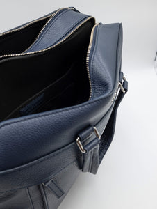 Borsa Orciani Briefcase in Pelle Navy