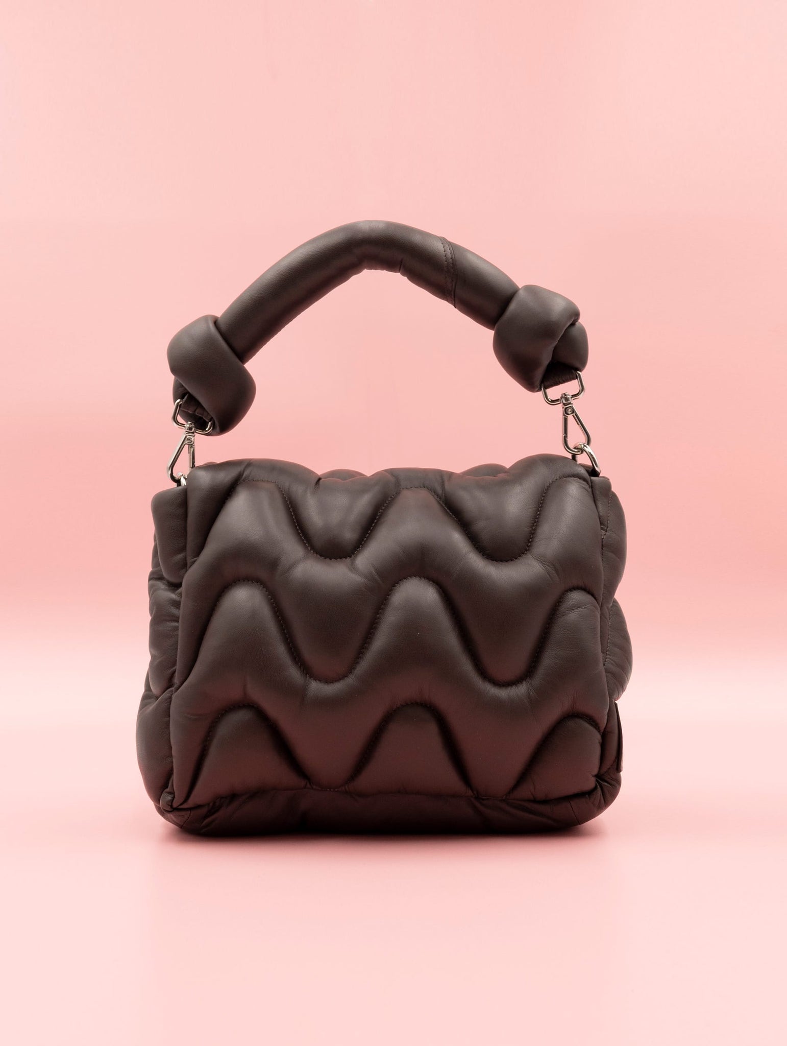 Borsa The Jackie Leathers in Pelle Trapuntata Marrone