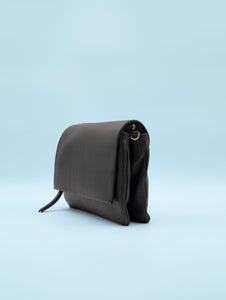 Borsa Three Gianni Chiarini in Pelle Martellata Nera