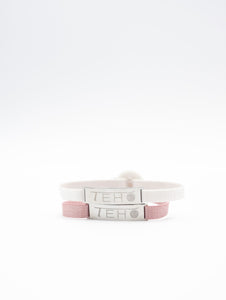 Box Set Bracciali Teho Rosa/Bianco