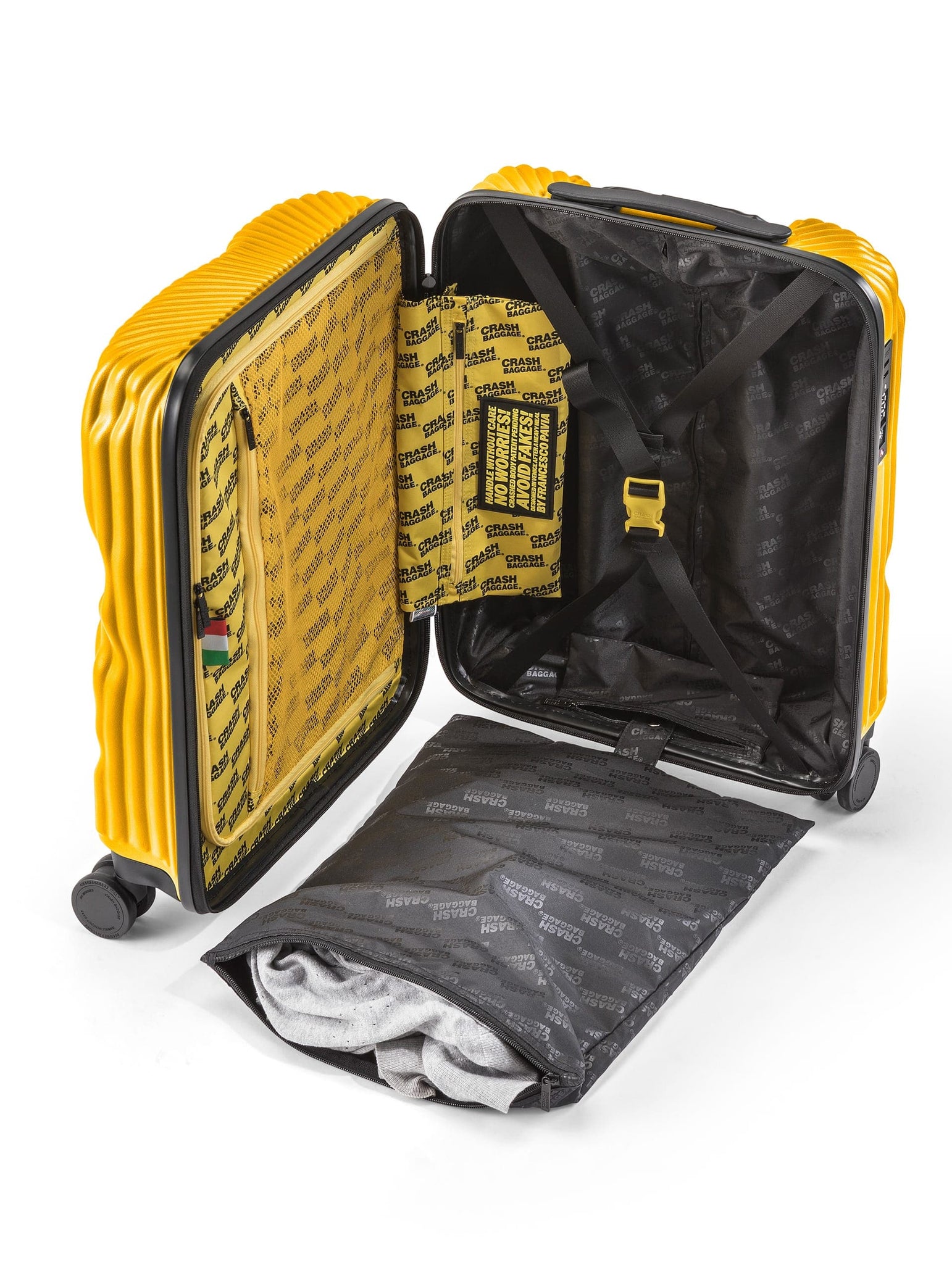 Cabin Crash Baggage Stripe Giallo