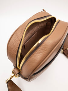 Camera Bag Nina Gianni Chiarini in Pelle Martellata Castoro