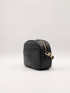 Camera Bag Nina Gianni Chiarini in Pelle Martellata Nera