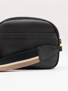 Camera Bag Nina Gianni Chiarini in Pelle Martellata Nera