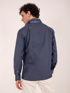 Camicia Capri Pietra Salata in Cotone Denim Faraglioni