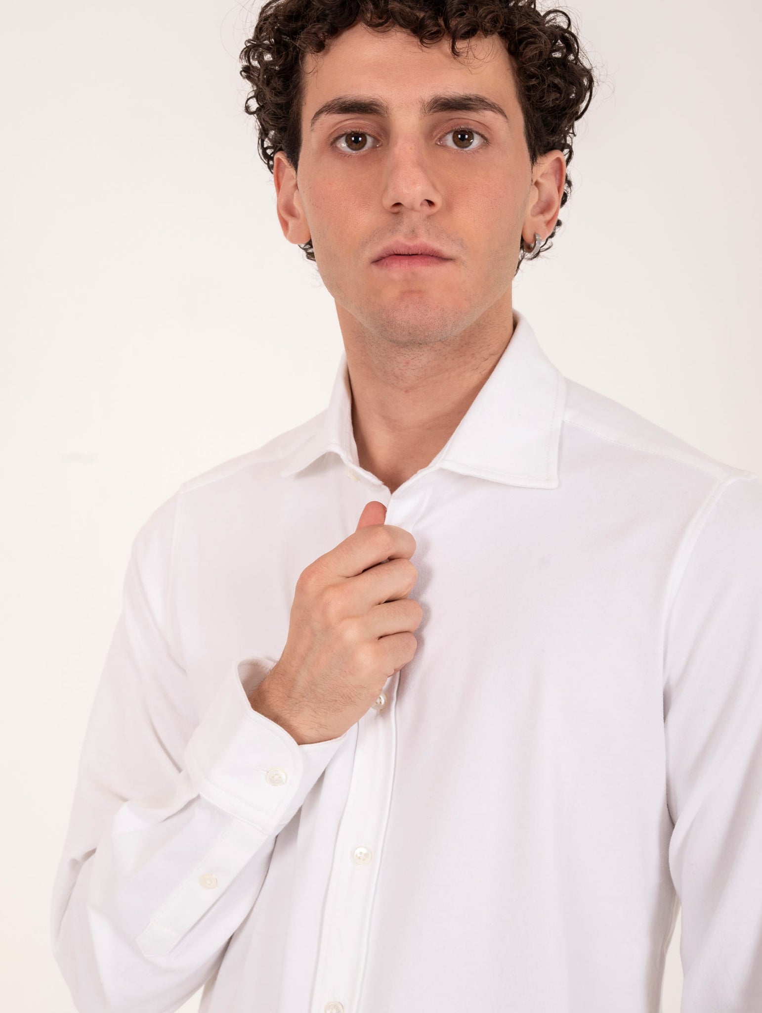 Camicia Circolo 1901 in Jersey Bianco