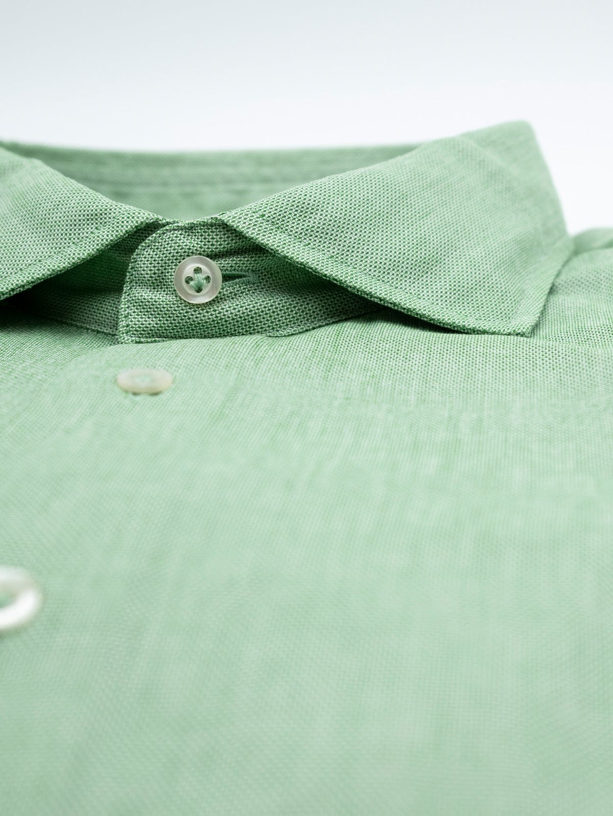 Camicia Four Stroke in Cotone Verde