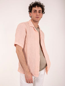 Camicia M/M Roy Roger's Riviera in Lino Rosa