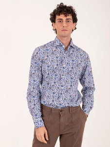 Camicia Orian in Cotone Fantasia Floreale