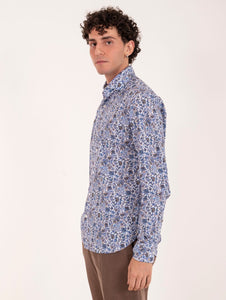 Camicia Orian in Cotone Fantasia Floreale