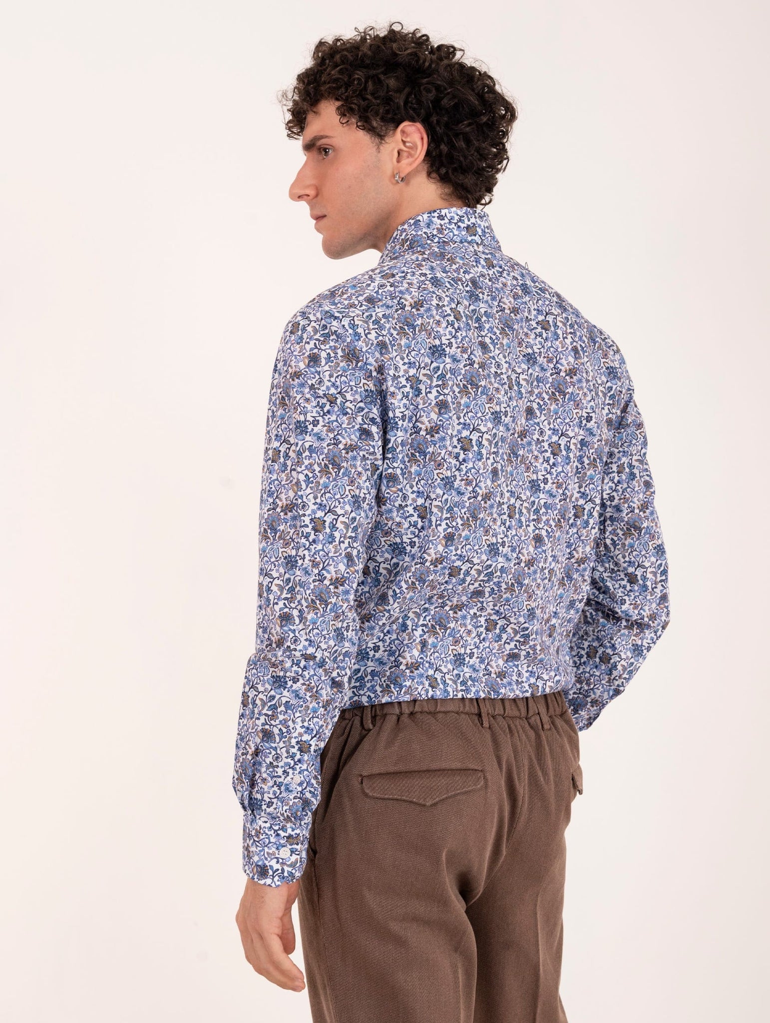 Camicia Orian in Cotone Fantasia Floreale