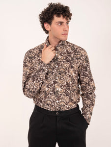 Camicia Orian in Cotone Fantasia Floreale