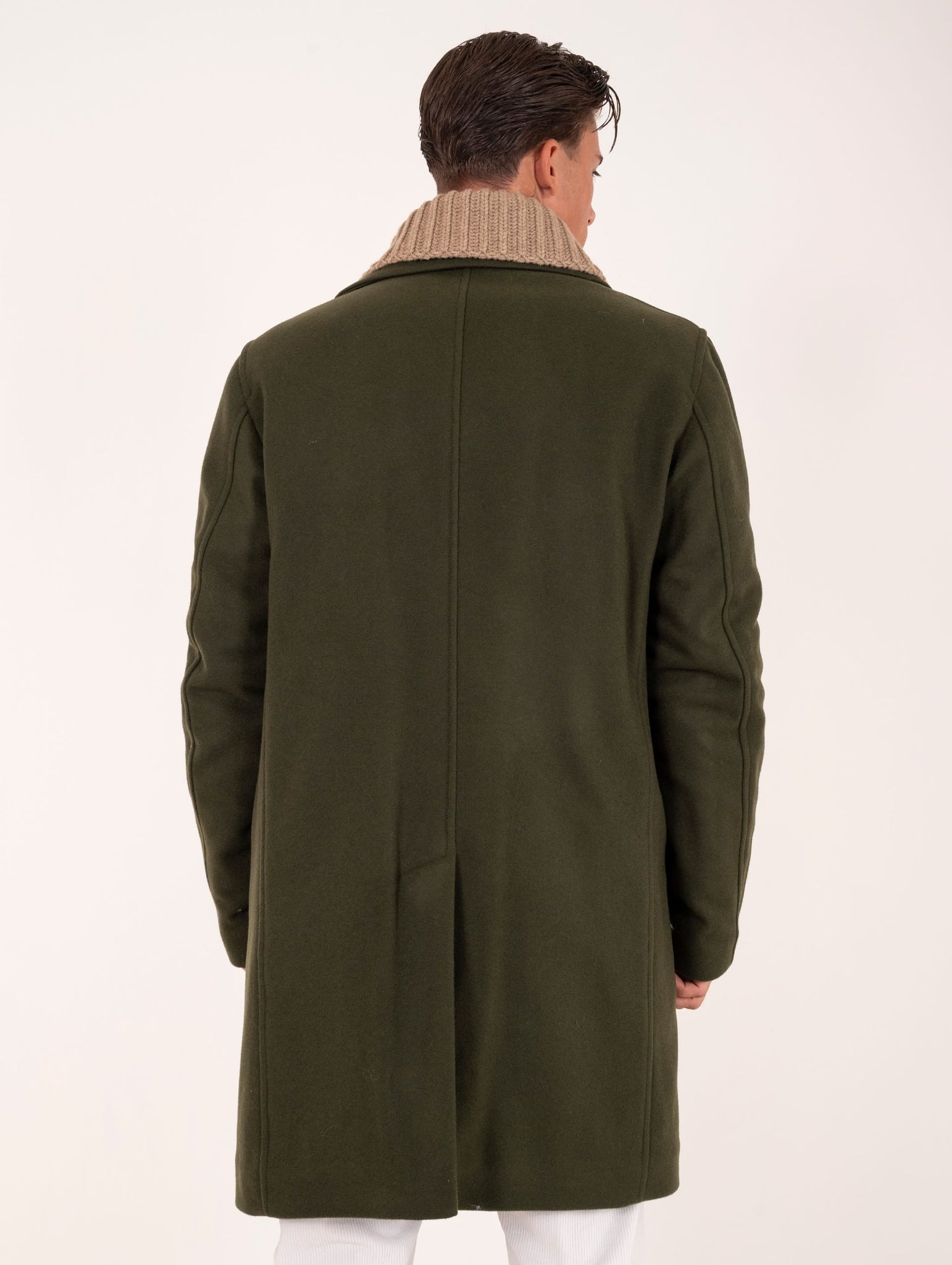 Cappotto Doppiopetto Bazar Deluxe in Lana Verde