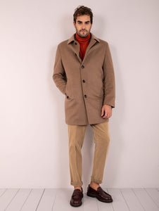 Cappotto Four Stroke Puro Cashmere Loro Piana Biscotto