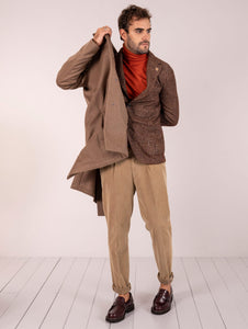 Cappotto Four Stroke Puro Cashmere Loro Piana Biscotto