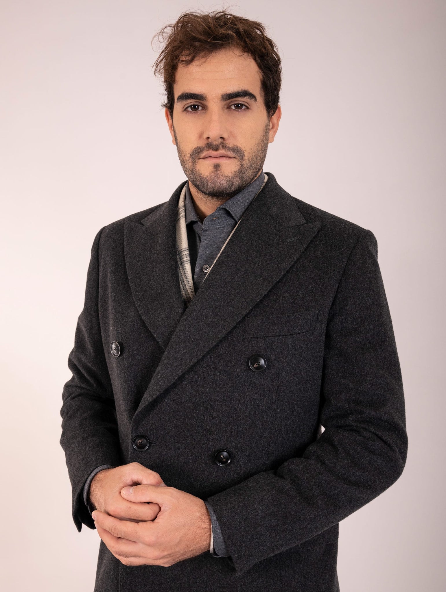 Cappotto Four Stroke Puro Cashmere Loro Piana Grigio