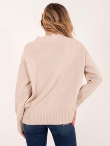 Cardigan Anneclaire il Lana e Cashmere Ecrù