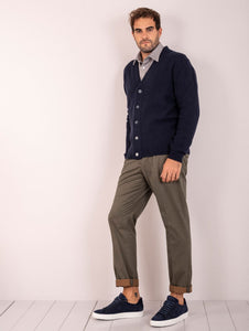 Cardigan Daniele Fiesoli in Cashmere Blu Notte