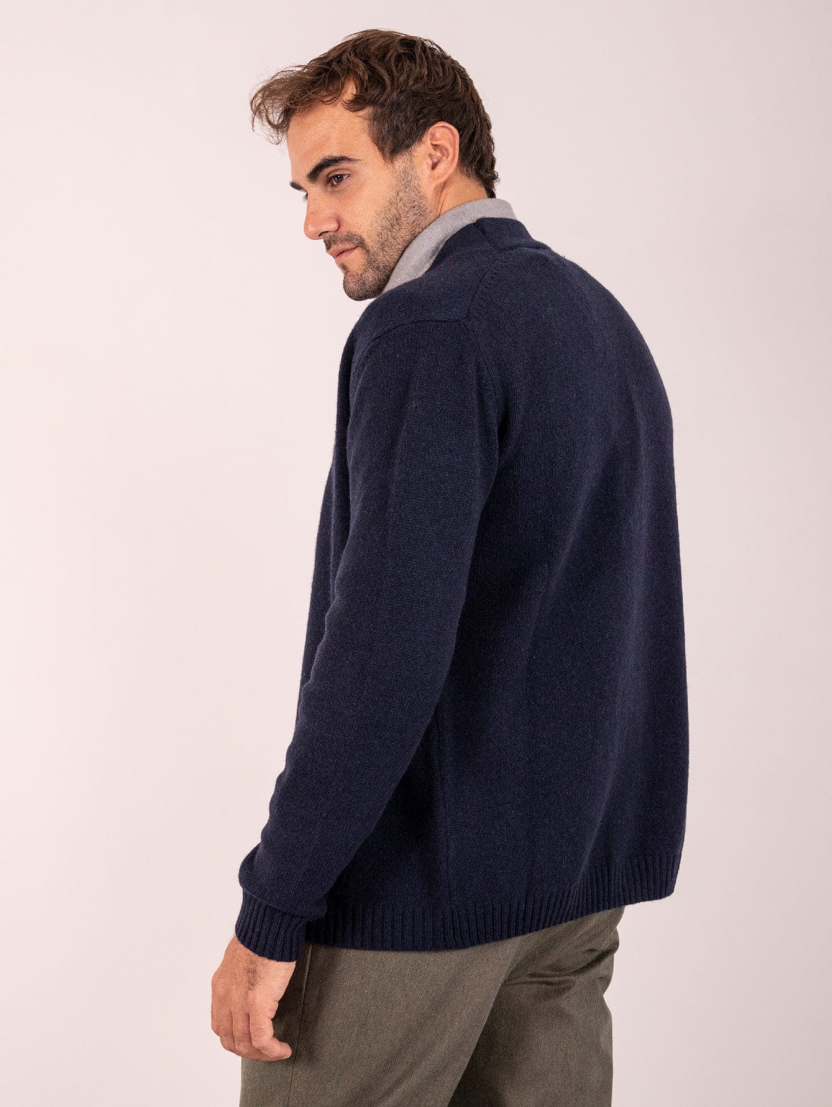 Cardigan Daniele Fiesoli in Cashmere Blu Notte