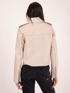 Chiodo The Jackie Leather in Pelle Crema