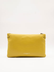 Clutch Hermy Gianni Chiarini in Pelle Martellata Curry