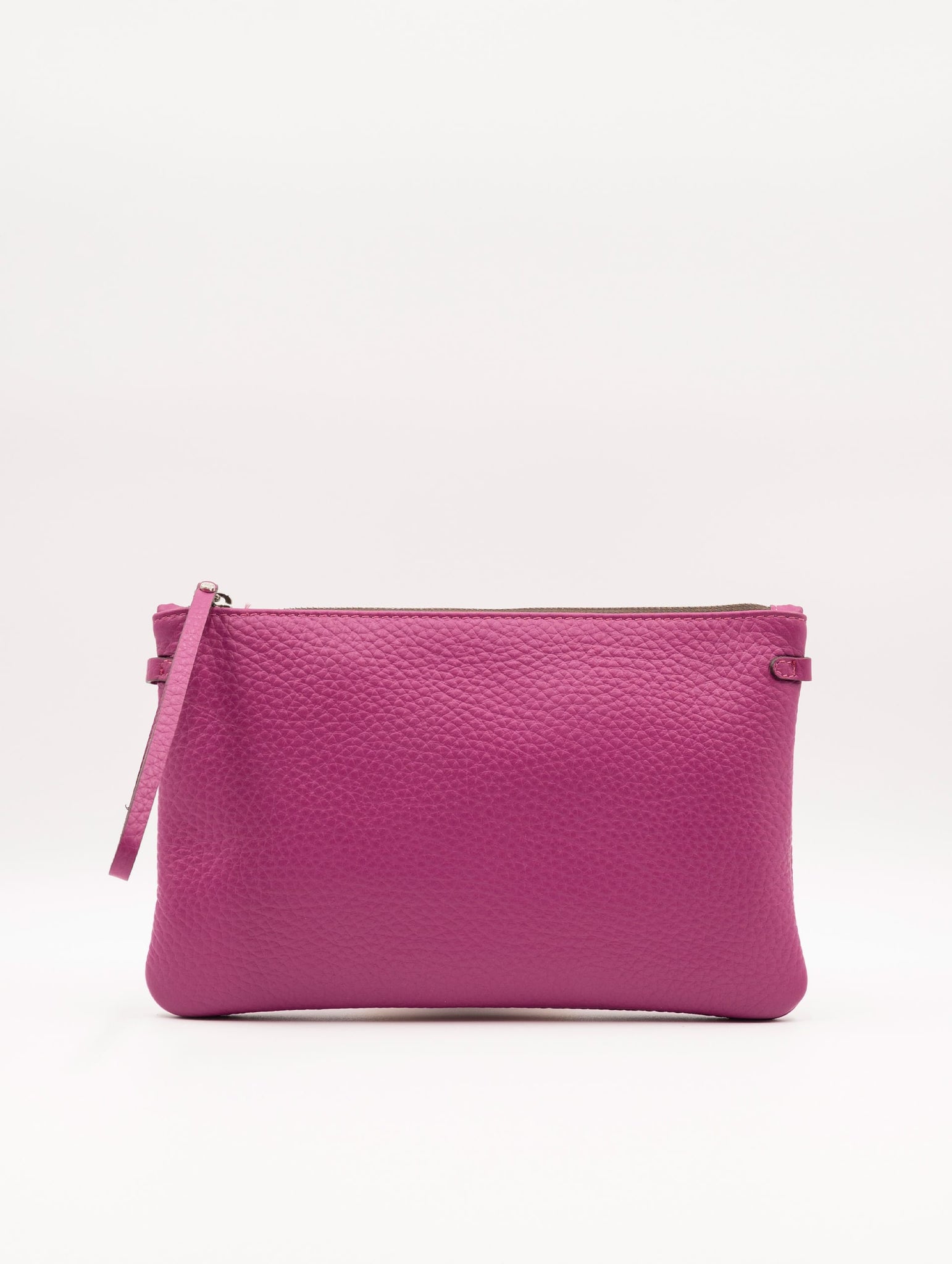 Clutch Hermy Gianni Chiarini in Pelle Martellata Lampone