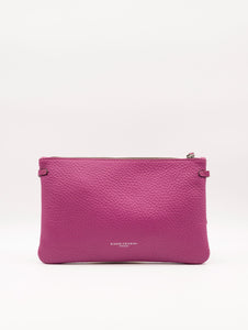 Clutch Hermy Gianni Chiarini in Pelle Martellata Lampone