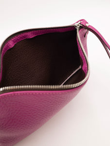 Clutch Hermy Gianni Chiarini in Pelle Martellata Lampone