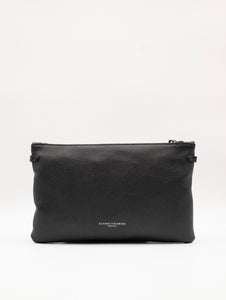 Clutch Hermy Gianni Chiarini in Pelle Martellata Nera