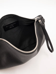 Clutch Hermy Gianni Chiarini in Pelle Martellata Nera