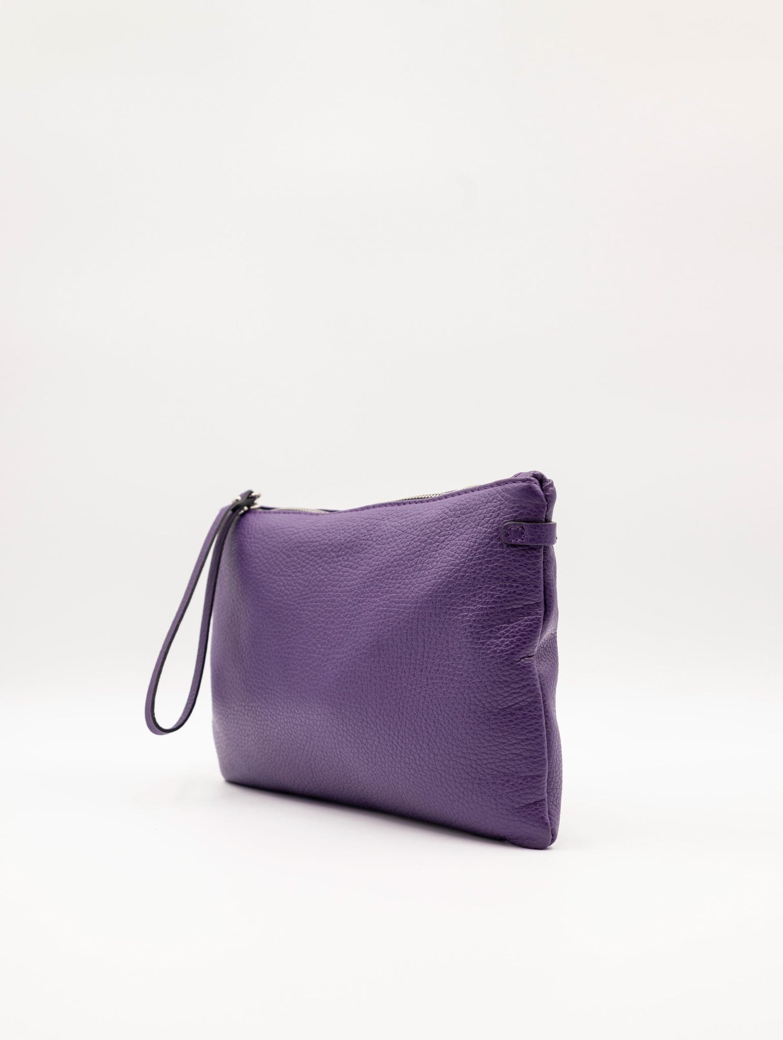 Clutch Hermy Gianni Chiarini in Pelle Martellata Viola