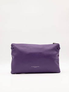 Clutch Hermy Gianni Chiarini in Pelle Martellata Viola