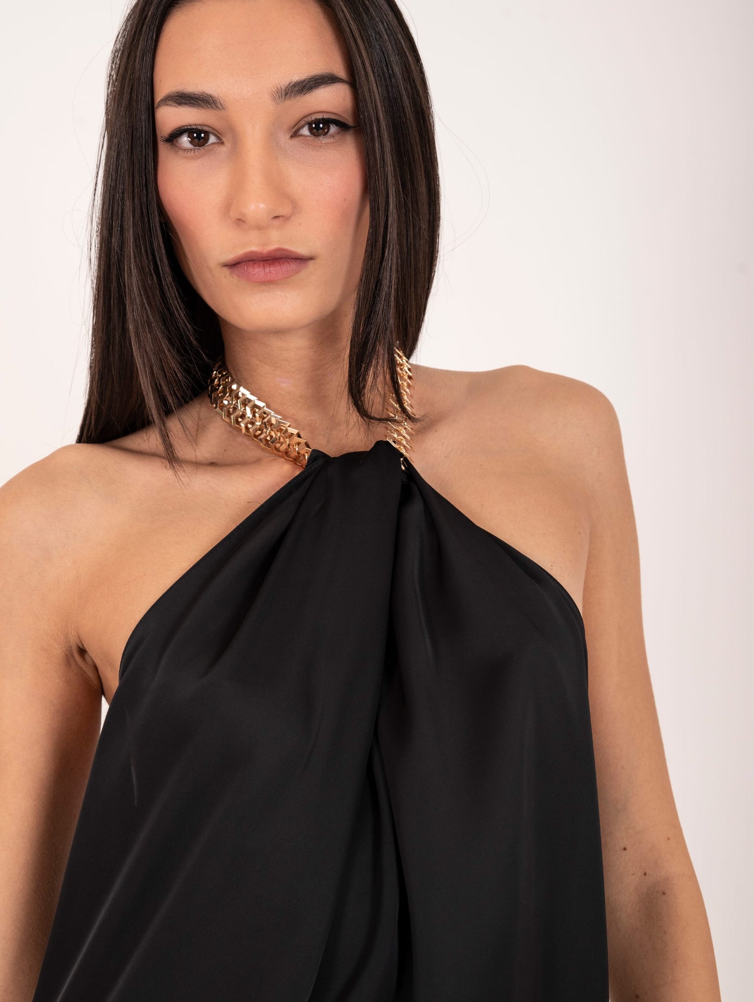 Completo Simona Corsellini in Satin Nero