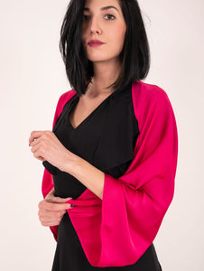 Coprispalle Simona Corsellini Satin Fucsia