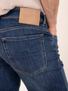 Denim Re-Hash in Cotone e Lyocell Denim Medio