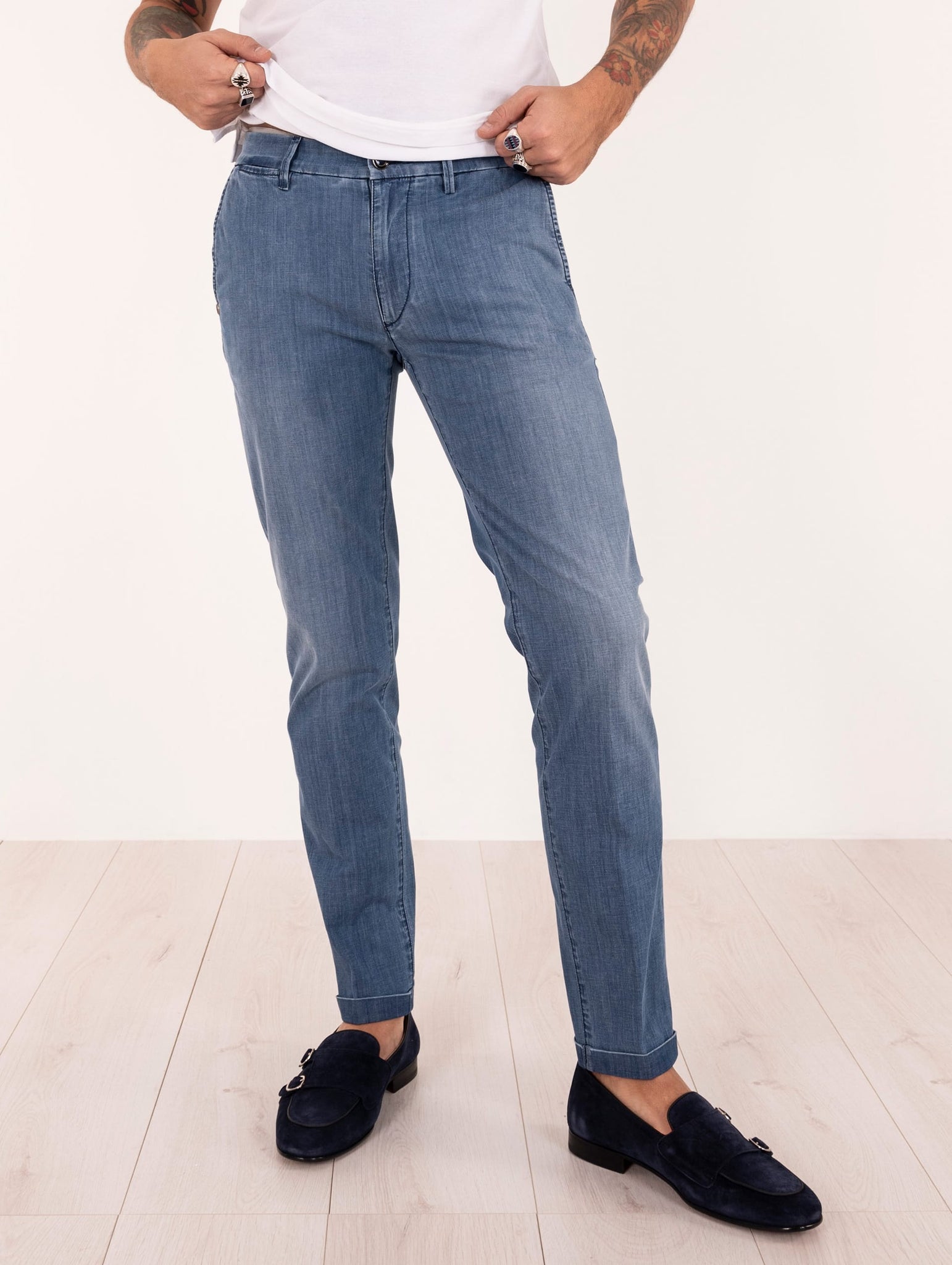 Denim Slim Re-Hash Chiaro