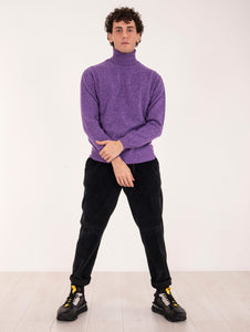 Dolcevita Zanieri in Lambswool e Cashmere Viola