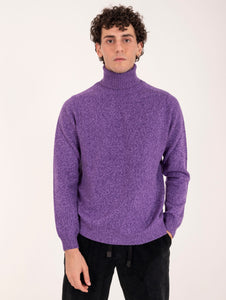 Dolcevita Zanieri in Lambswool e Cashmere Viola