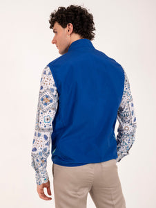 Eco Gilet Save The Duck Mars in Tessuto Tecnico Bluette