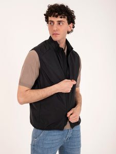 Eco Gilet Save The Duck Mars in Tessuto Tecnico Nero