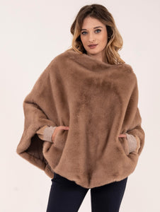 Eco Poncho Leon & Loulou Beige